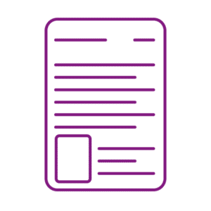 Dokument mit Textzeilen und markiertem Feld